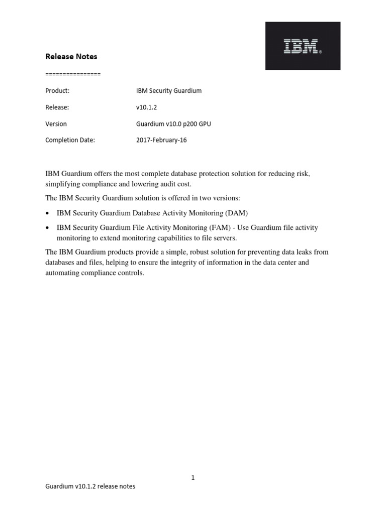 v10 1 2 Detailed Release Notes February 2017 | PDF | Databases ...