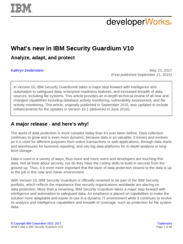 Se Guardium v10 PDF | PDF | Load Balancing (Computing) | Databases