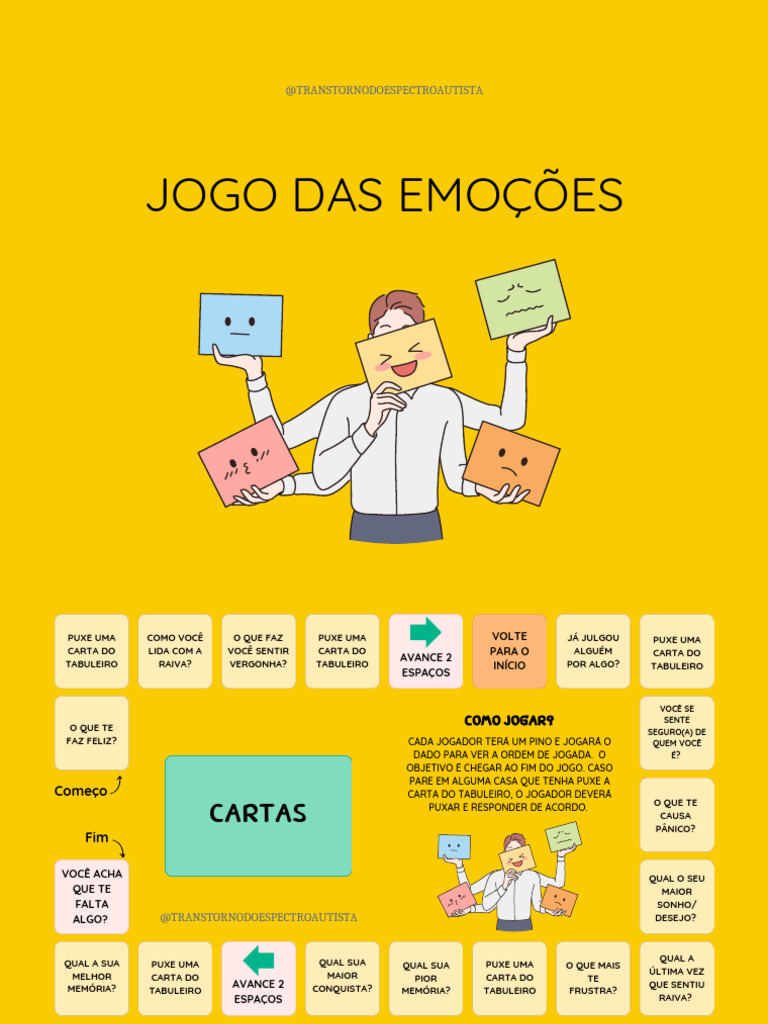 Jogo Das Emoções para Adolescentes | PDF