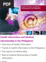 Download Health Informatics and Medical Librarianship in the Philippines by LIS_141 SN74968202 doc pdf