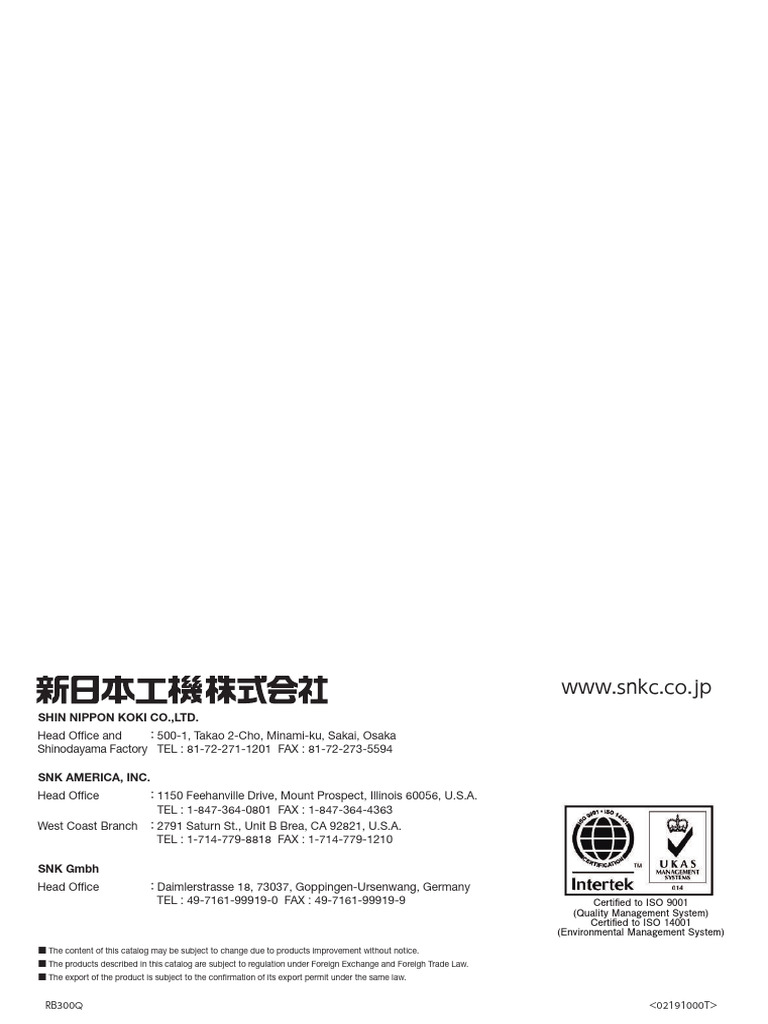 SNK RB-F series MC | Download Free PDF | Machining | Numerical Control