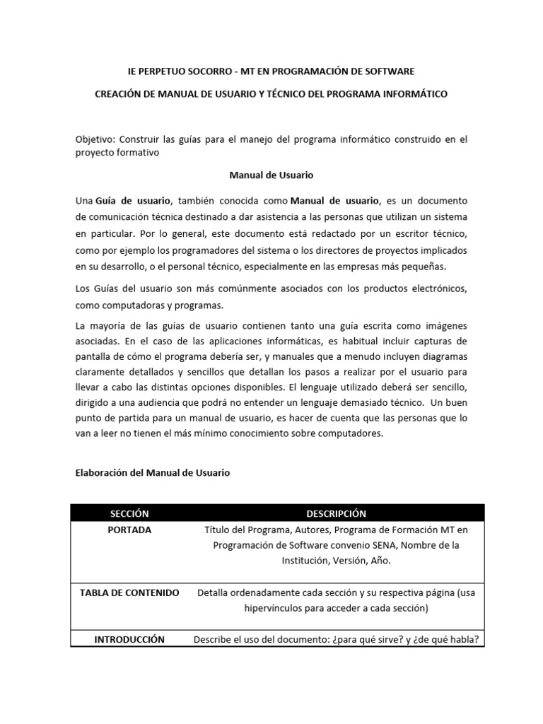 Manual de Usuario y Técnico | PDF | Programa de computadora | Programación