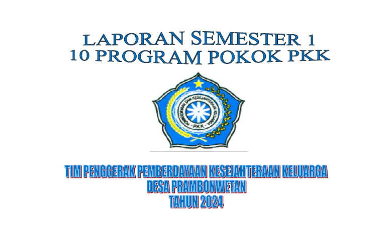 Cover Laporan Kegiatan Semester | PDF