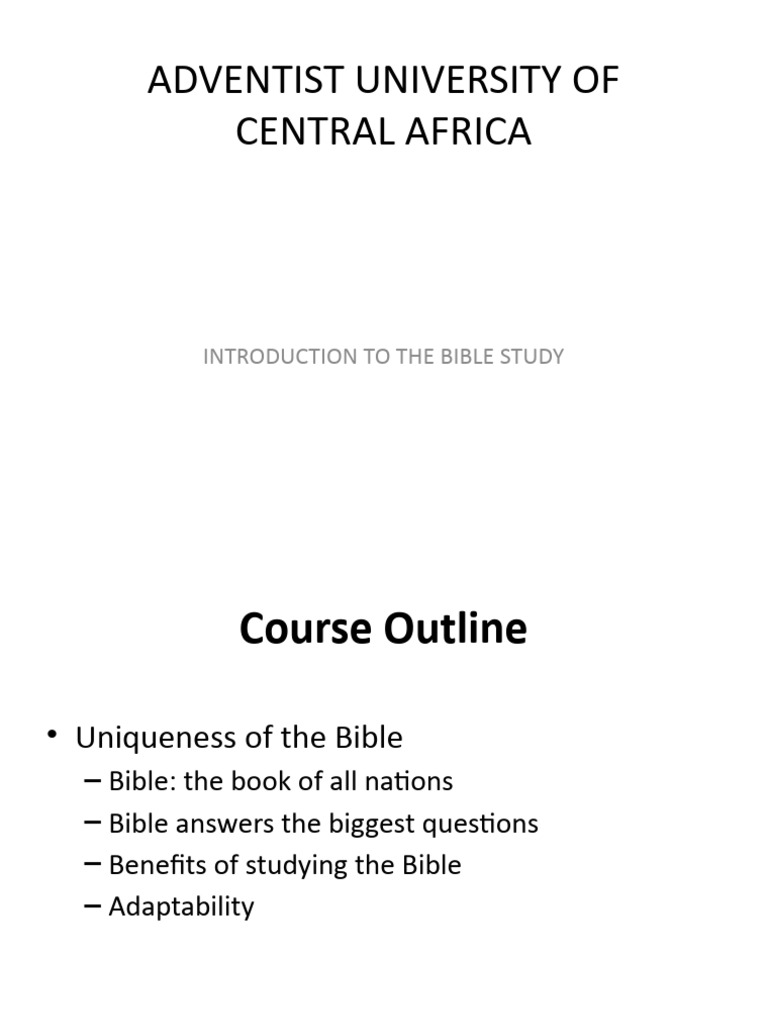Bible Study Course Overview | PDF | Nevi'im | Twelve Minor Prophets