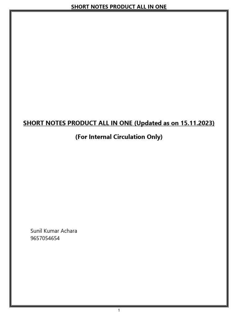 Comprehensive Overview of Financial Products | PDF | Transaction ...
