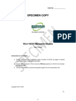 Microsoft Word - Specimen Exam Paper