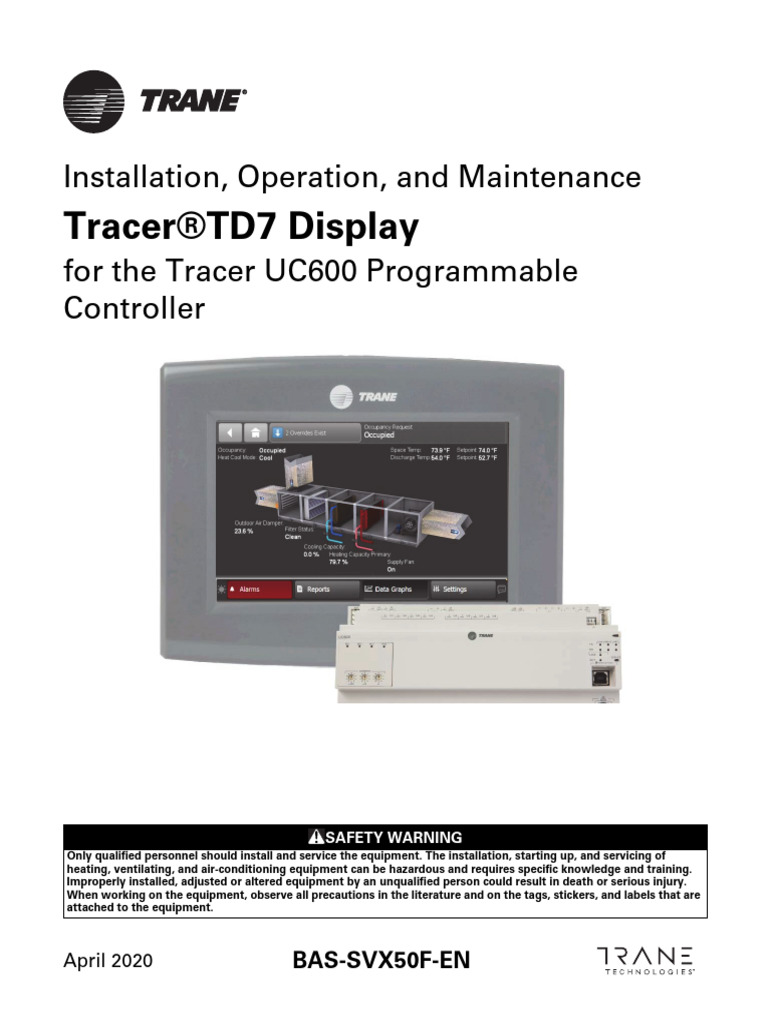 Tracer Td7 | PDF | Personal Protective Equipment | Electrical Wiring
