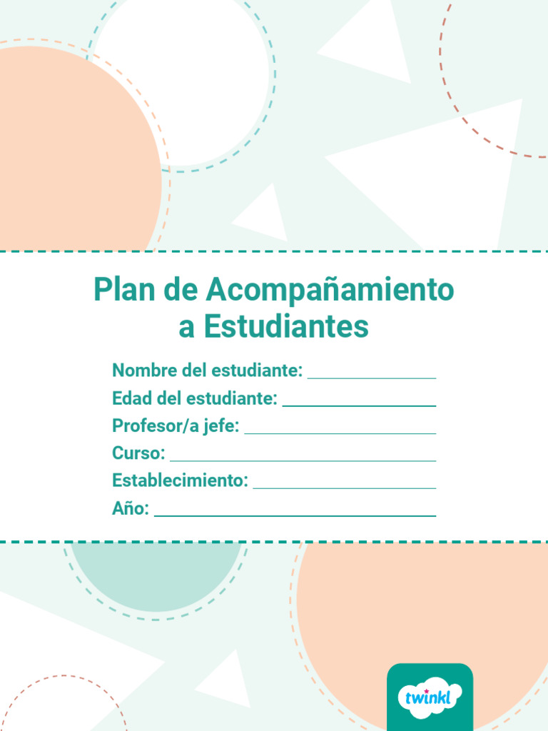 Plan de Acompañamiento Estudiantil | PDF | Evaluación | Aprendizaje