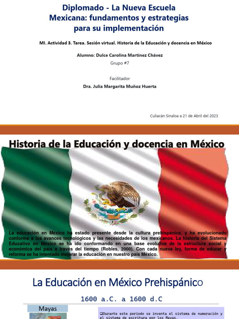 Historia de la Educación en México | PDF | México