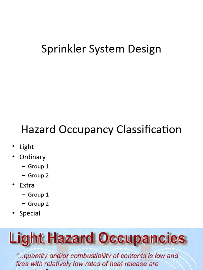 Fire Sprinkler System Design Guide | PDF | Fire Sprinkler System ...