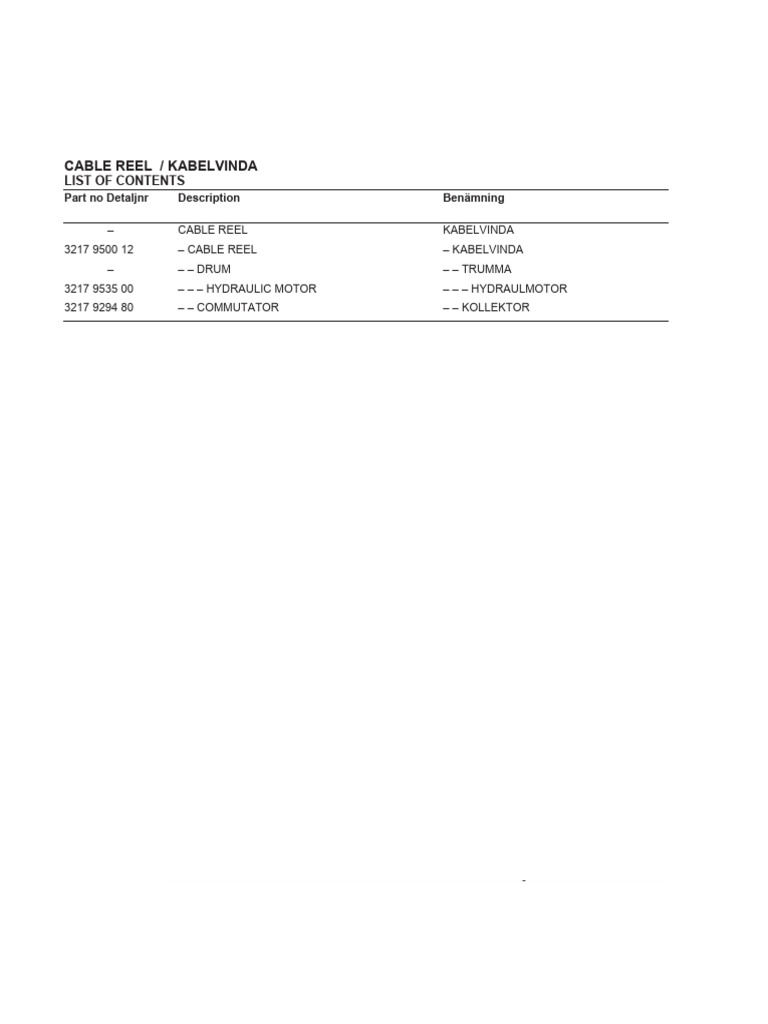 Cable Reel | PDF