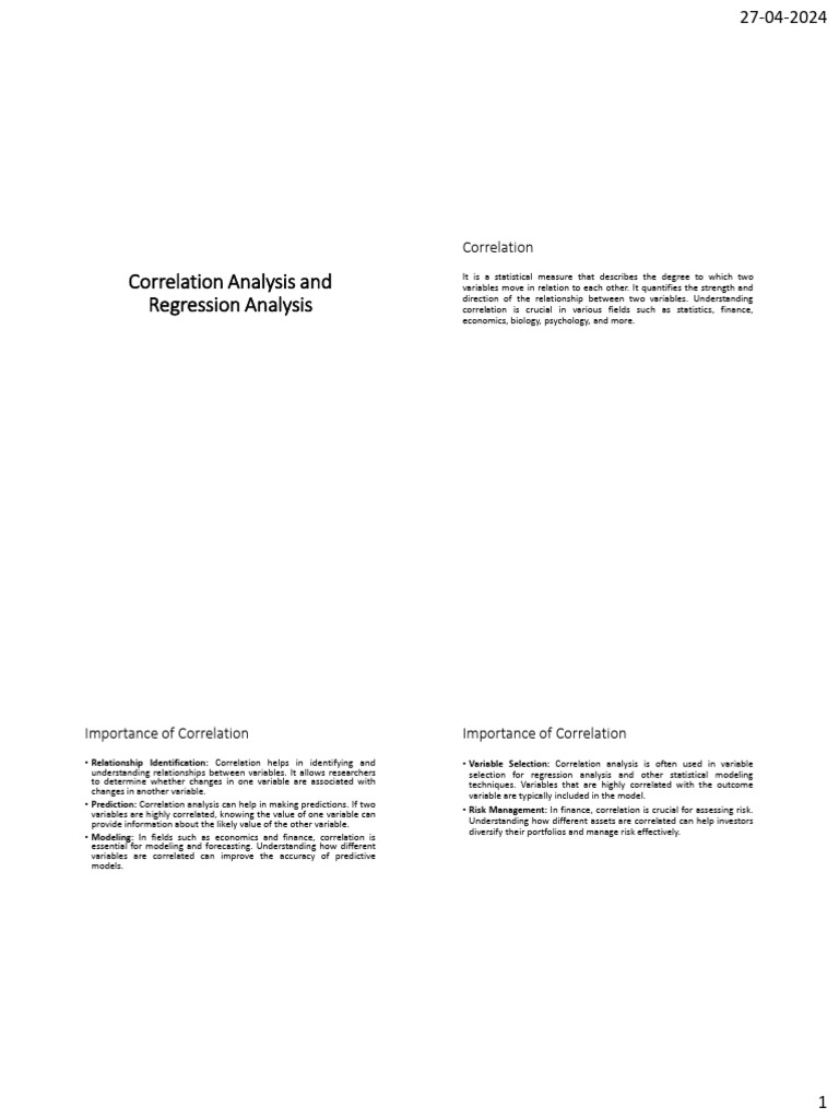Correlation 03 | PDF | Regression Analysis | Linear Regression