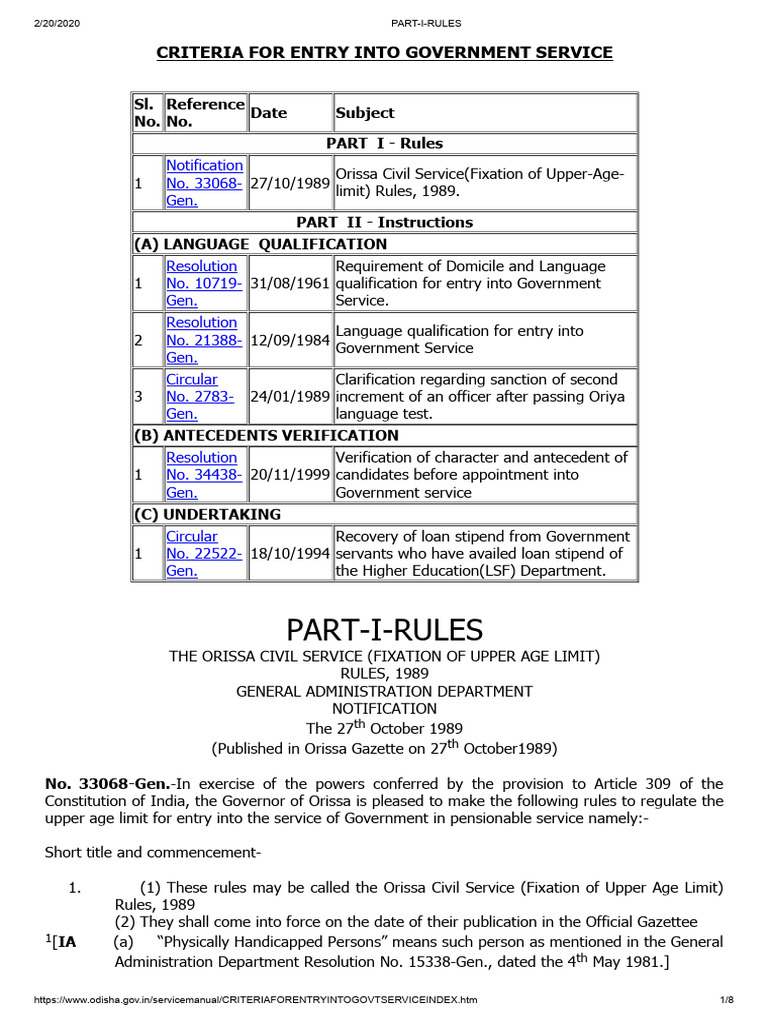 Part I Rules1 | PDF | Recruitment | Loans