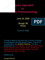 Cumrun Vafa - F-Theory Approach To Particle Phenomenology