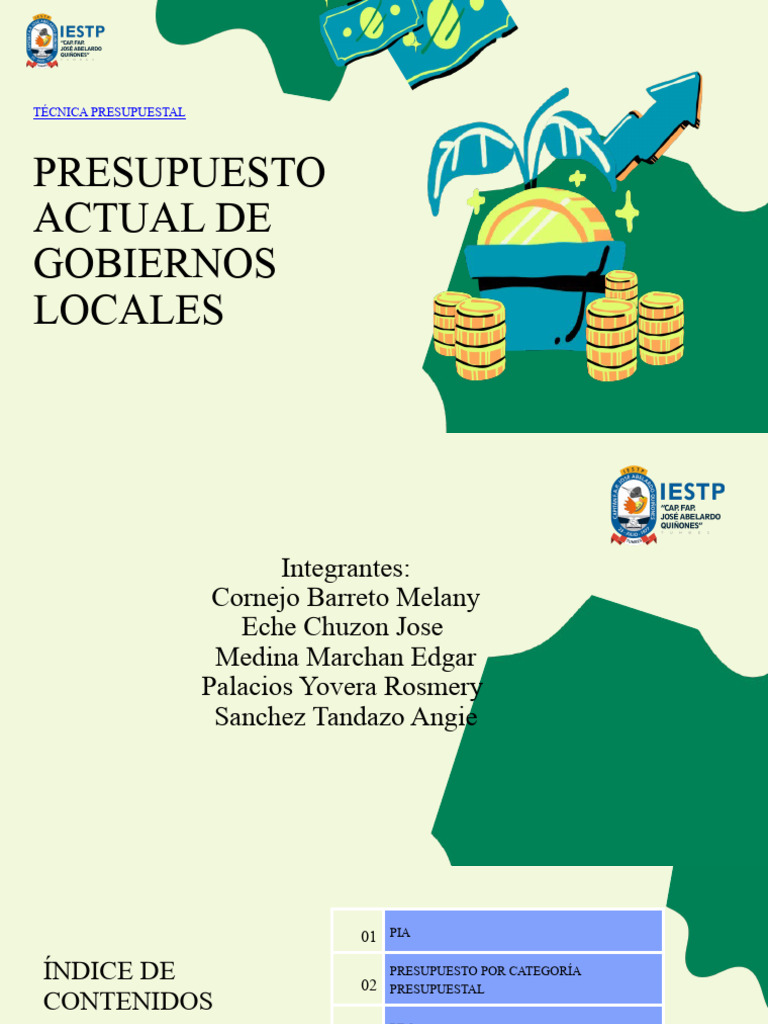Presupuesto Actual de Gobiernos Locales | PDF | Presupuesto | Economias