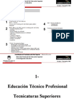 Educación Técnico Profesional - Tecnicaturas Superiores