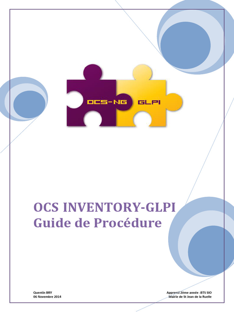Guide d'installation OCS Inventory GLPI | PDF | PHP | Internet