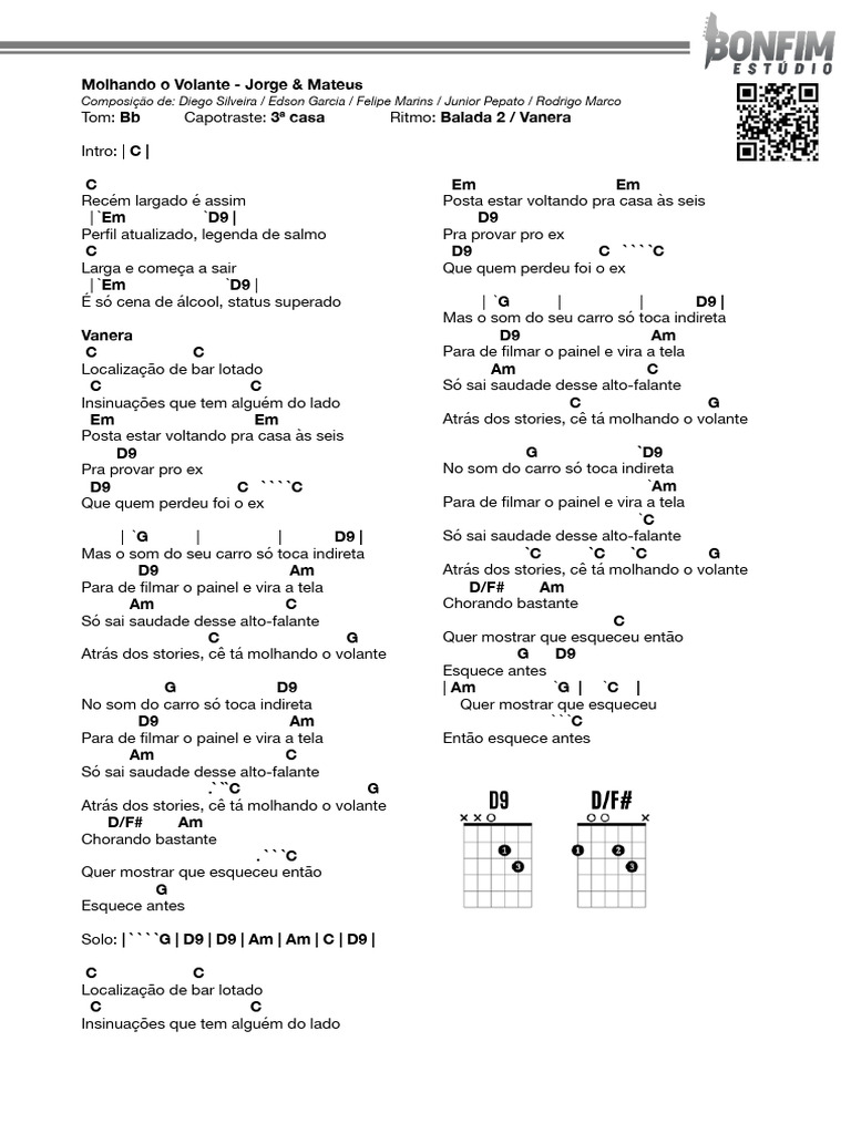 Letra da Música 