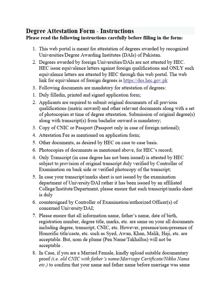 Degree Attestation Form | PDF | Information | Recruitment