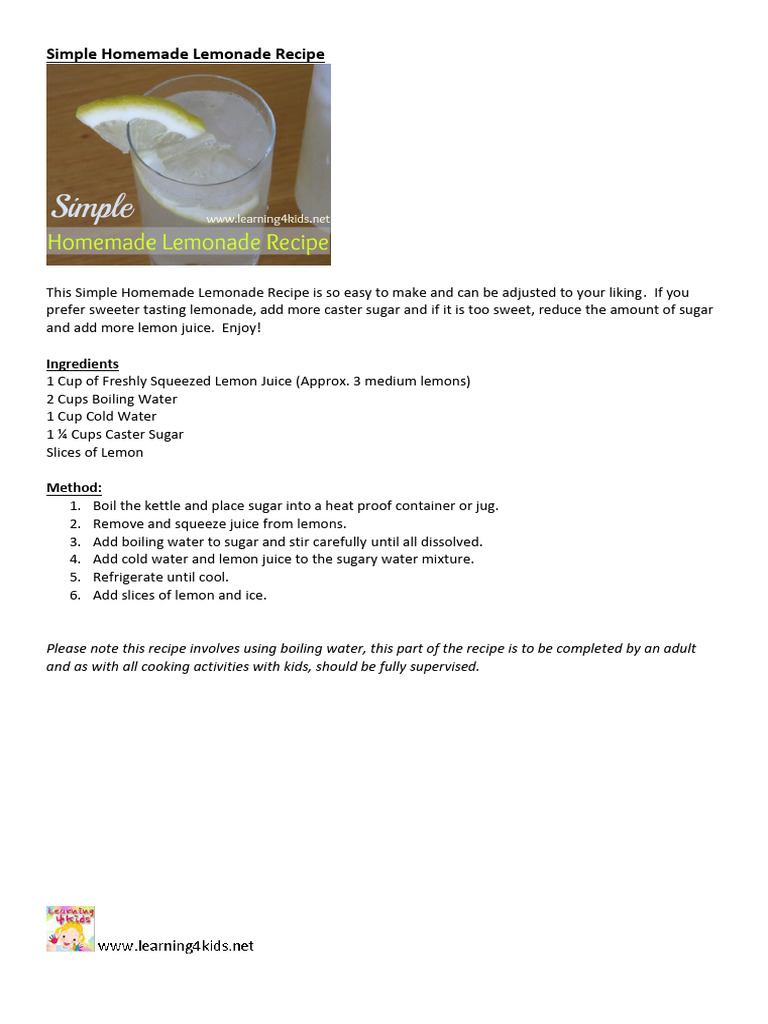 Lemon Drink | PDF