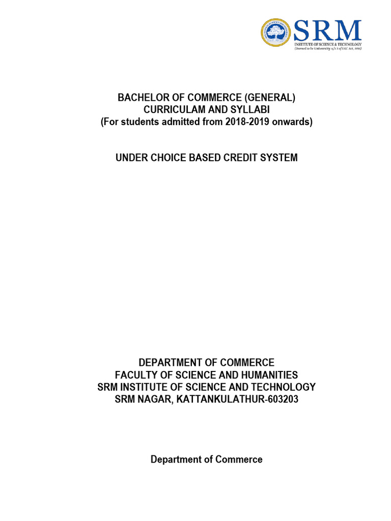 Bcom General Reg2018 19 | PDF | Economics | Demand