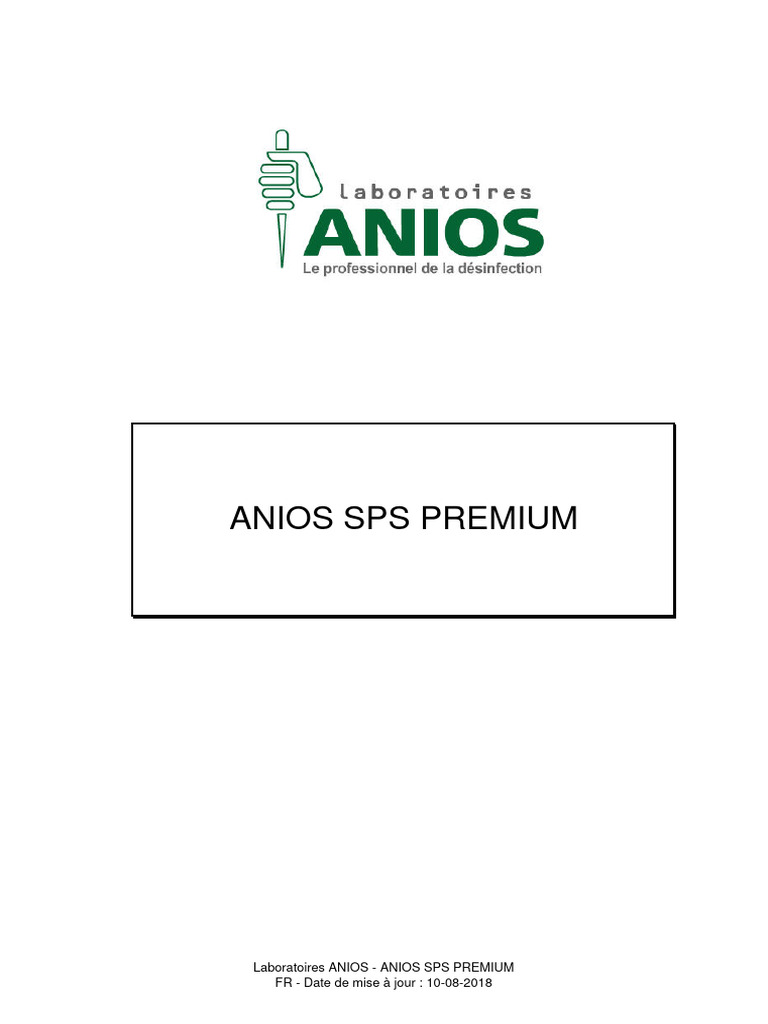 ANIOS SPS Premium : Fiche Technique | PDF