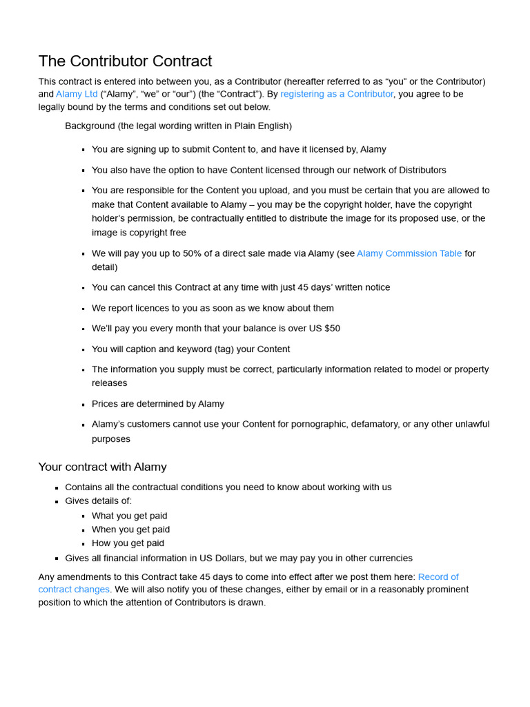 Contributor Contract 23062023 | PDF | Value Added Tax | Indemnity