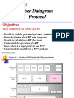 User Datagram Protocol: Objectives