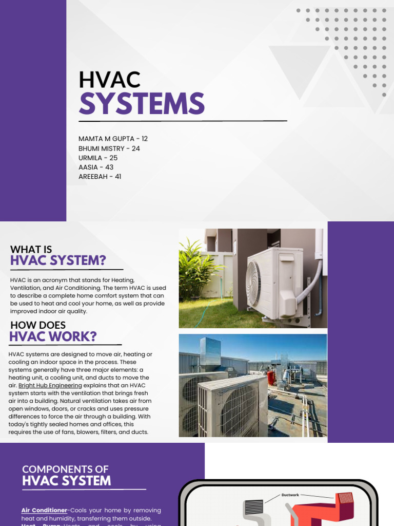 Understanding HVAC Systems and Types | PDF | Air Conditioning | Heat Pump