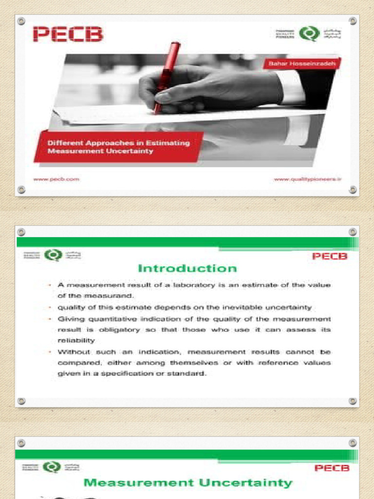 Measurement Uncertainty Calculation Pdf