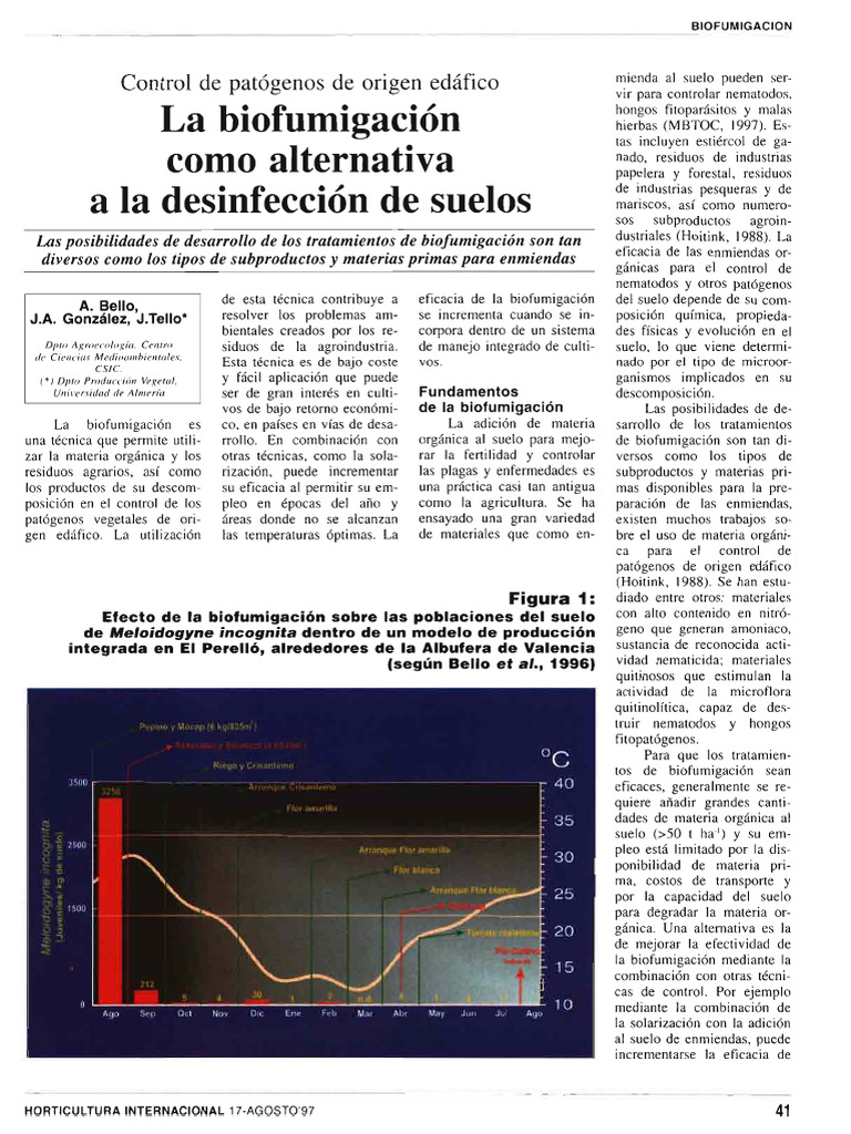 La Biofumigación Como Alternativa | PDF | Agricultura