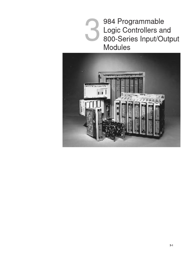 Modicon 984 PLCs: Performance & Compatibility | PDF | Programmable ...