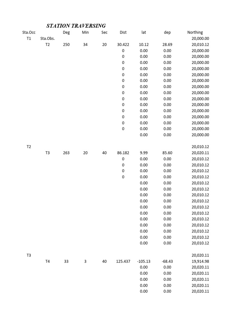 Traverse Computation | PDF