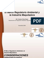 El Marco Regulatorio Ambiental y La Industria Maquiladora (CESUES - 2009)