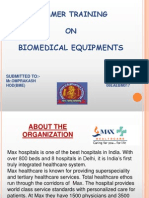 Summer Training ON: Biomedical Equipments