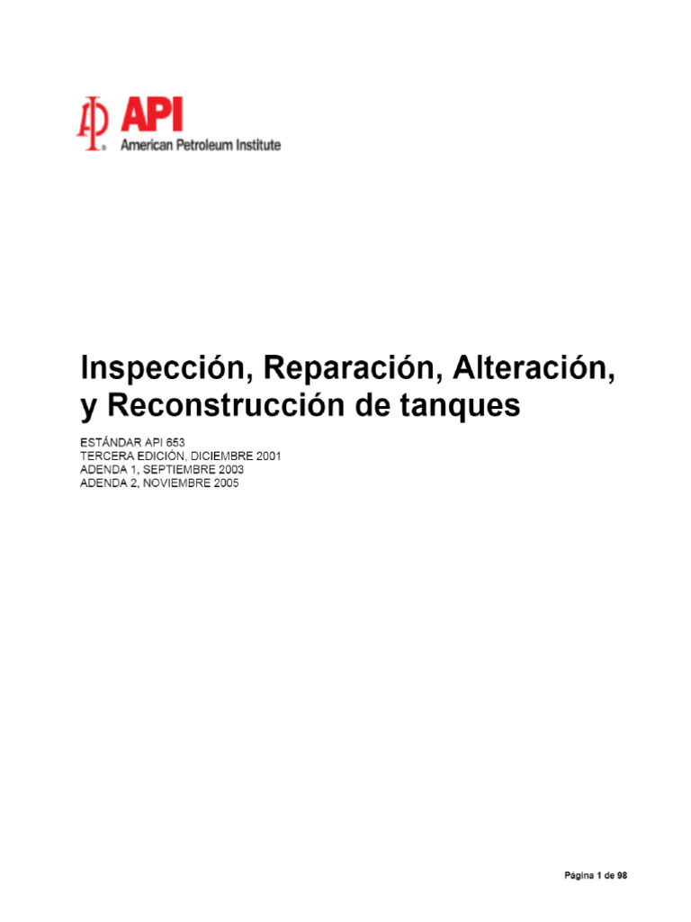 Norma API 653 | PDF