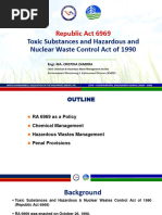 RA 6969: Toxic Substances Management | PDF | Hazardous Waste | Waste ...