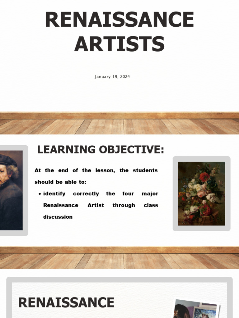 Renaissance Artists15 | PDF | Michelangelo | Raphael