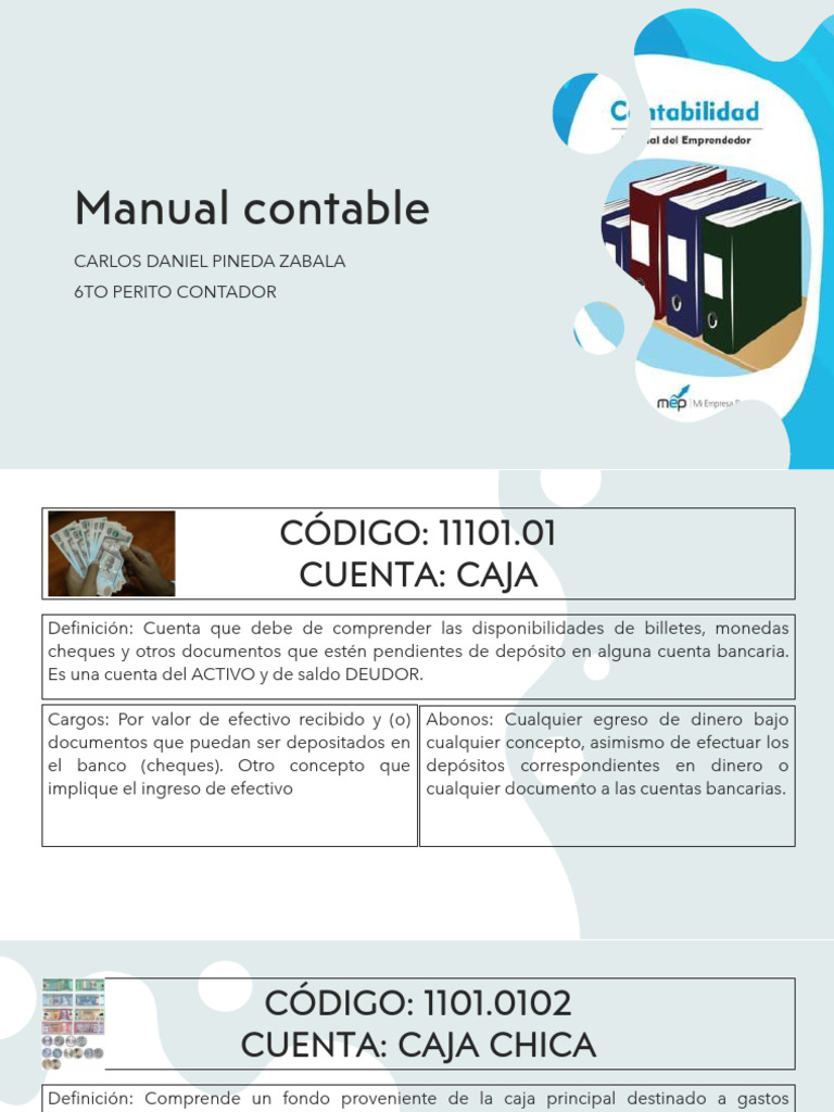 Manual Contable CARLOS PINEDA | PDF | Bancos | Contabilidad