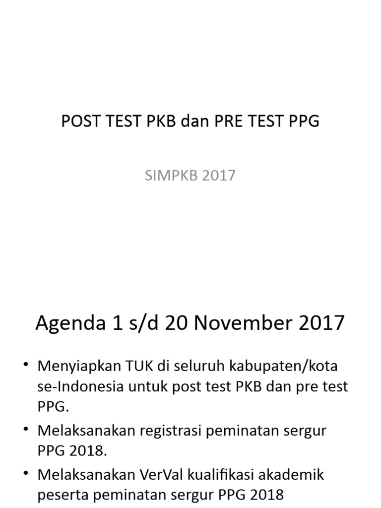 Post Test PKB dan Pre Test PPG 2017 | PDF | Teknologi & Rekayasa