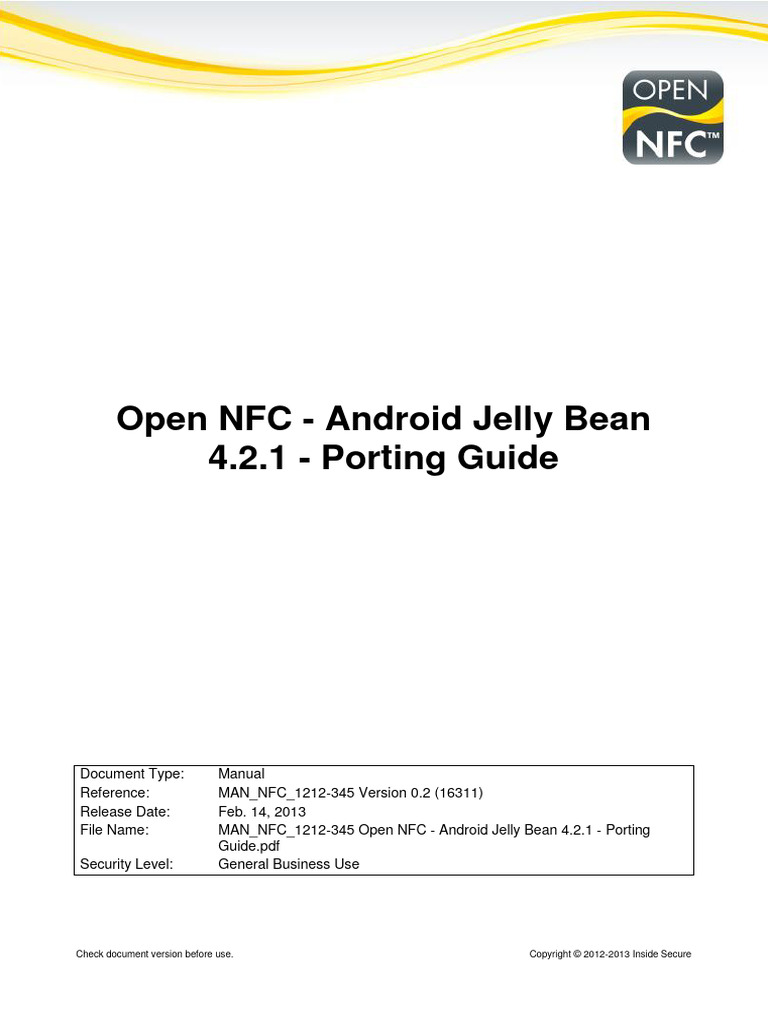 MAN - NFC - 1212-345 Open NFC - Android Jelly Bean 4.2.1 - Porting ...