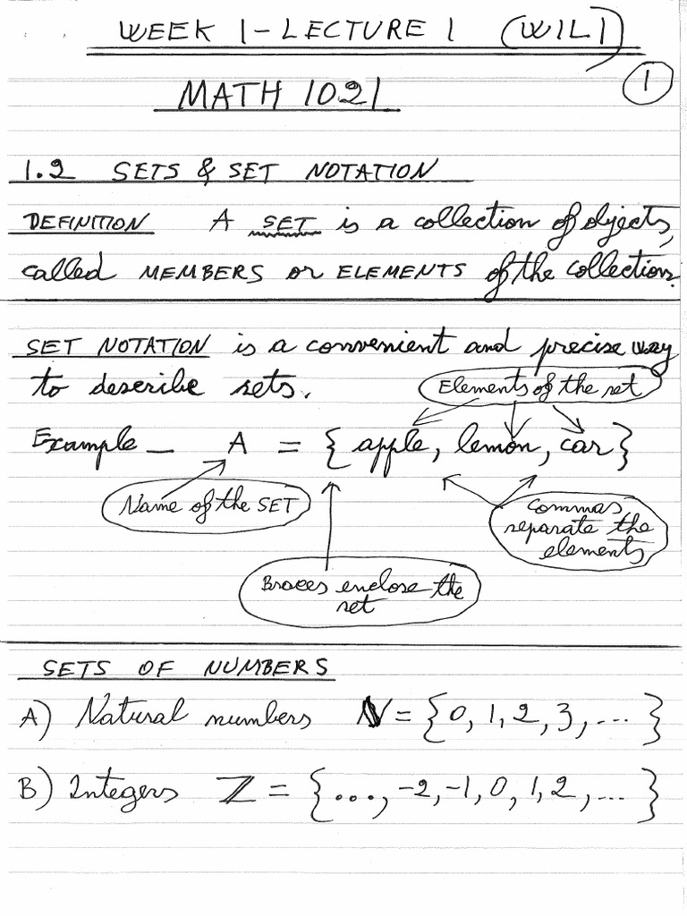 Math 1021 Calc of One Variable Lecture Notes | PDF | Mathematical ...