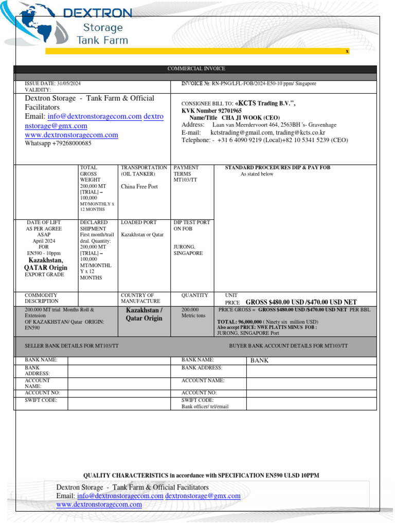 Dextron | PDF | Sales | Invoice