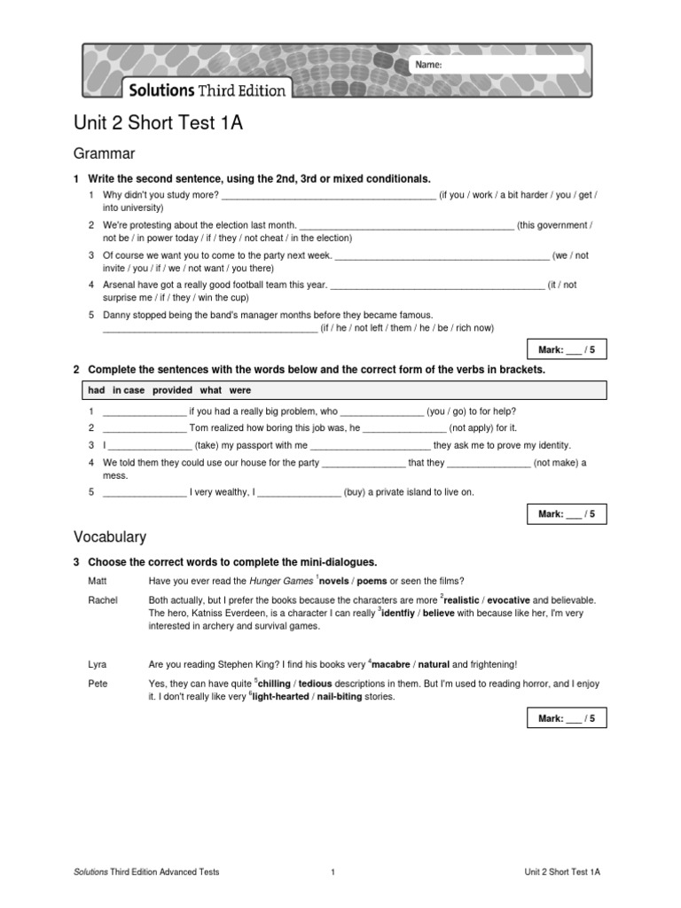 Sol3e adv u2 short test 1a pdf syntax grammar