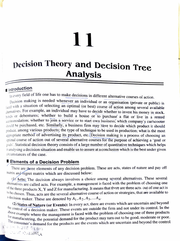 Decision Theory and Tree Analysis Guide | PDF | Decision Theory | Risk
