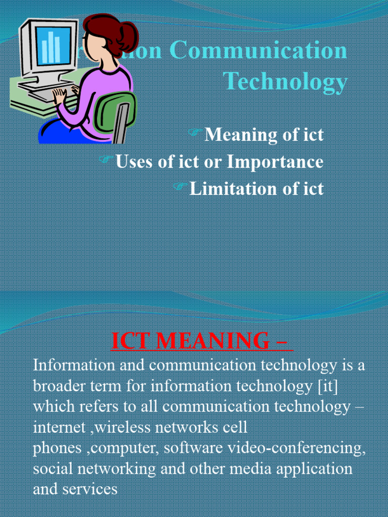 Understanding ICT: Uses and Limitations | PDF