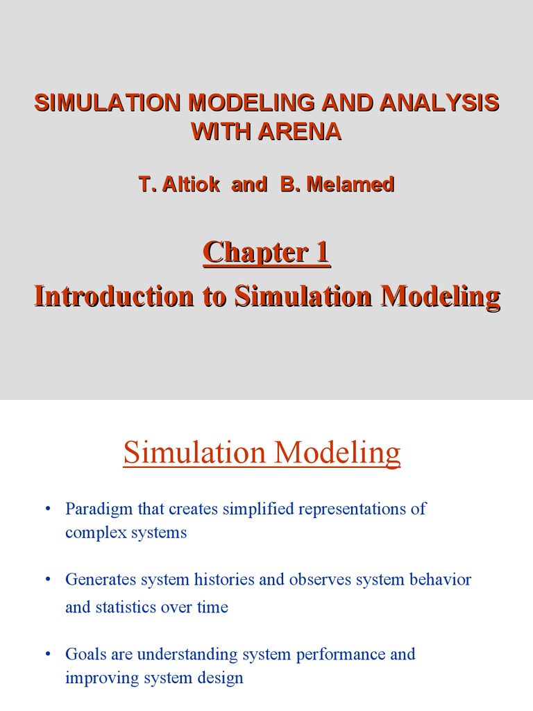 Chapter 1 - Introduction To Simulation Modeling | PDF
