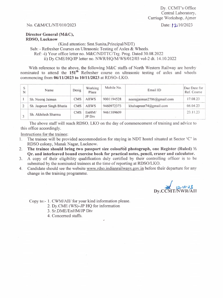 151th Ust Refresher Course PDF