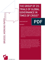 The Group of 20: Trials of Global Governance in Times of Crisis